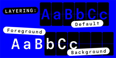 Font visual image of Grotek Mono Flip VF