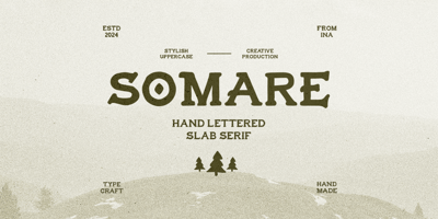 Font visual image of Somare