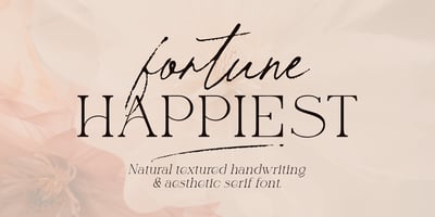 Font visual image of Fortune Happiest