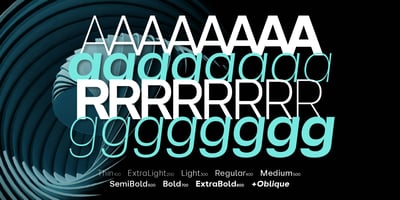 Font visual image of Reflow Sans