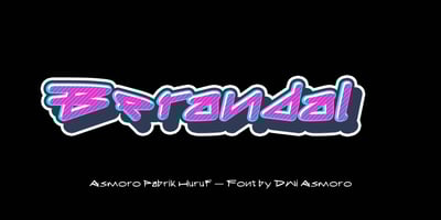 Font visual image of Berandal