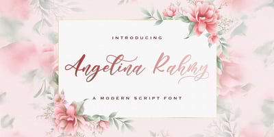 Font visual image of Angelina Rahmy