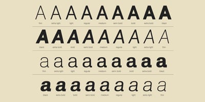 Font visual image of Lenia Sans