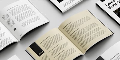 Font visual image of Lenia Sans
