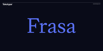 Font visual image of Frasa