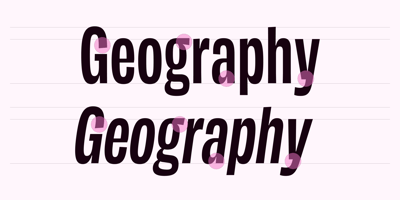 Font visual image of Maleo