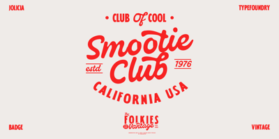 Font visual image of Folkies Vantage