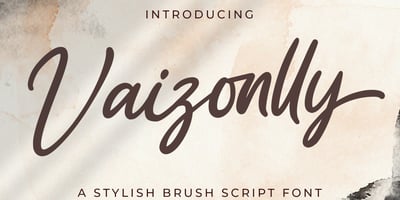 Font visual image of Vaizonlly