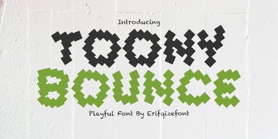 Font visual image of Toony Bounce