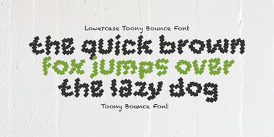 Font visual image of Toony Bounce