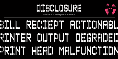 Visuelles Schriftbild von Disclosure