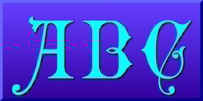 Gothic Initials Six