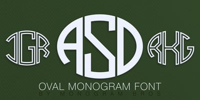 Oval Monogram