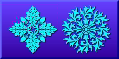 Rosette Ornaments