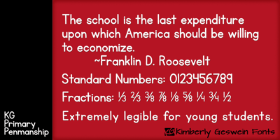 KG Primary Penmanship