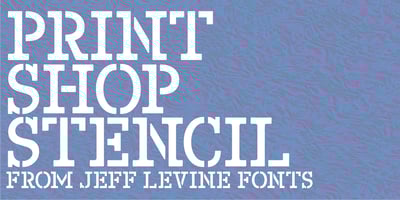 Print Shop Stencil JNL