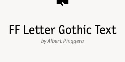 FF Letter Gothic Text