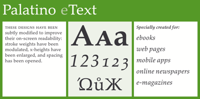 Palatino eText