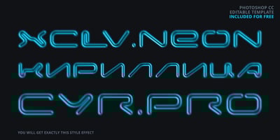XCLV.NEON Pro Cyrillic