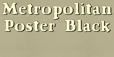 Metropolitan Poster Black