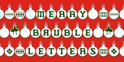 Merry Bauble Letters
