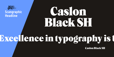 Caslon Black SH