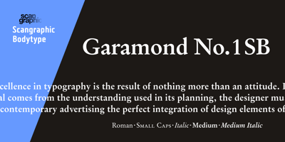 Garamond No. 1 SB