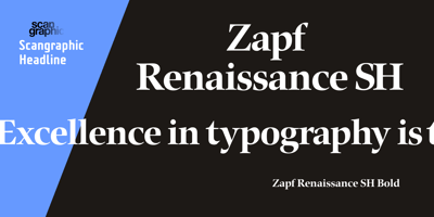 Zapf Renaissance Antiqua SH