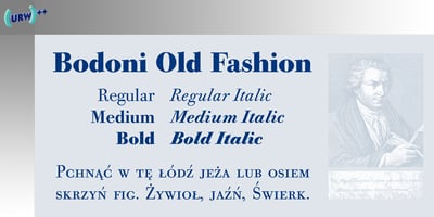 Bodoni Old Fashion