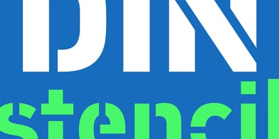 PF DIN Stencil B