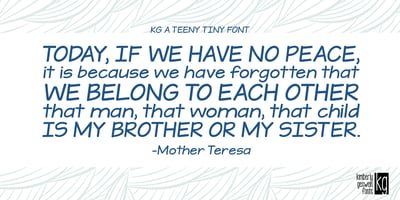 KG A Teeny Tiny Font