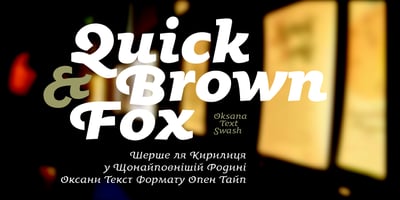 Oksana Text Swash