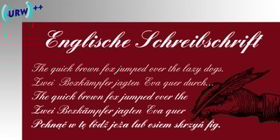 Englische Schreibschrift