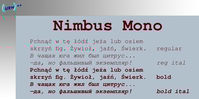 Nimbus Mono