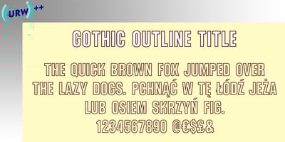 Gothic Outline Title