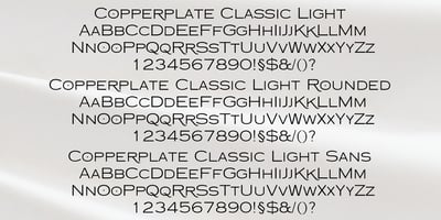 Copperplate Classic Light
