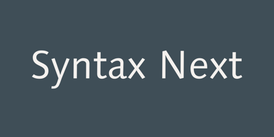 Syntax Next