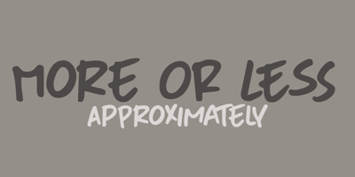 More Or Less