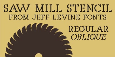 Saw Mill Stencil JNL