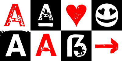 Hand Stamp Swiss Rough Sans