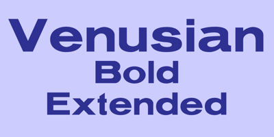 Venusian Bold Extended