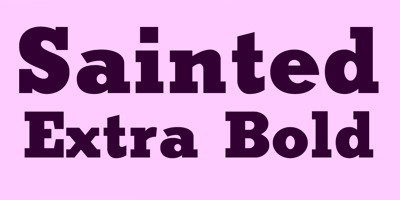 Sainted Extra Bold