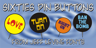 Sixties Pin Buttons JNL