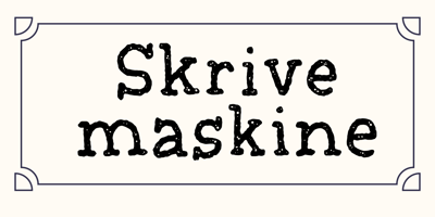 Skrivemaskine