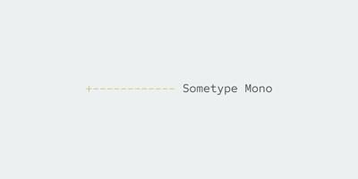 Sometype Mono