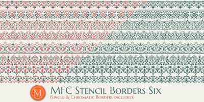 MFC Stencil Borders Six