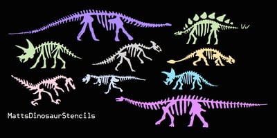 MattsDinosaurStencils