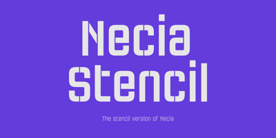 Necia Stencil