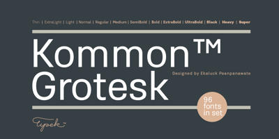 Kommon Grotesk