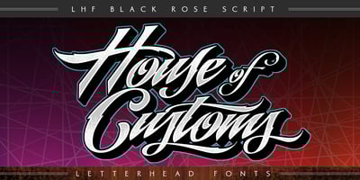 LHF Black Rose Script